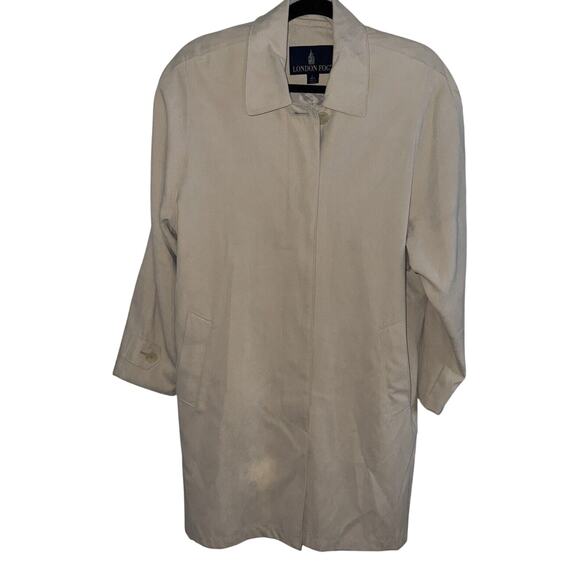 London Fog Jackets & Blazers - London Fog Beige Classic Trench Coat Women’s Large